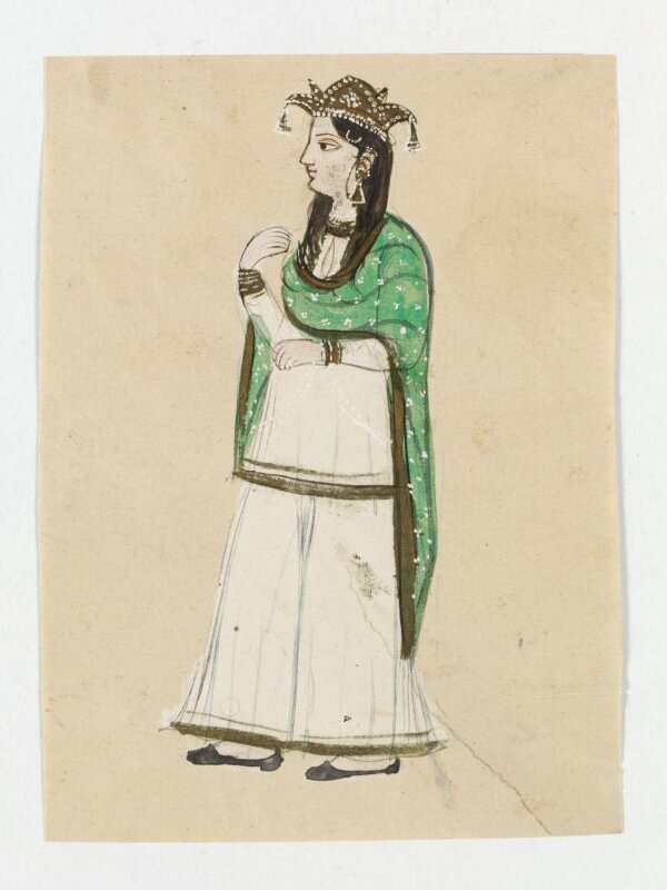 One of five drawings of occupations and types.