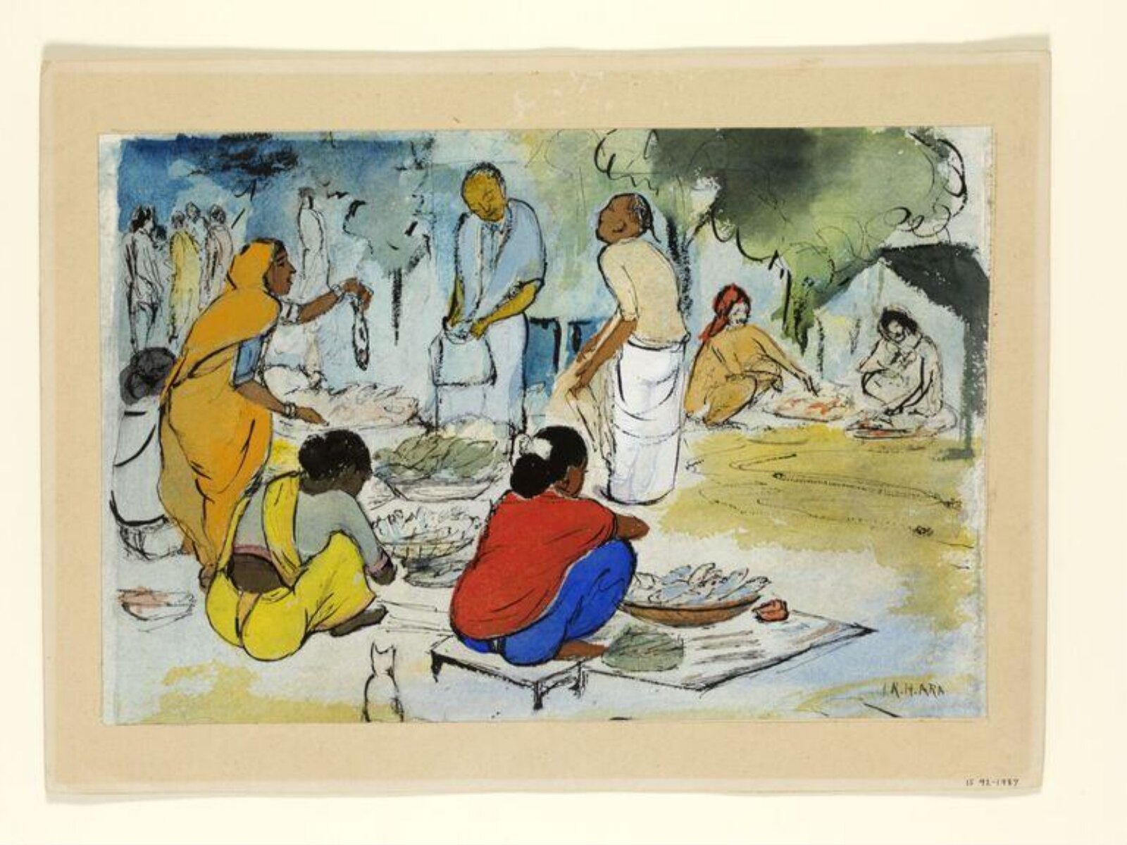 Painting, K.H. Ara, 1945