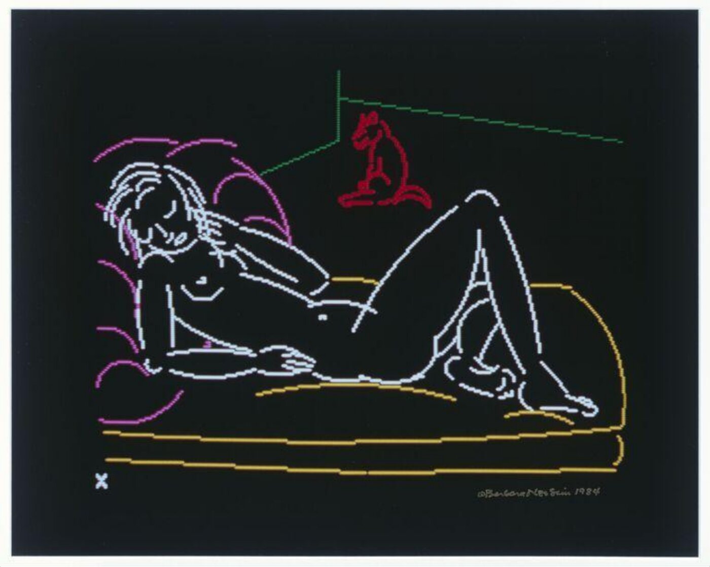 Barbara Nessim, Reclining Nude