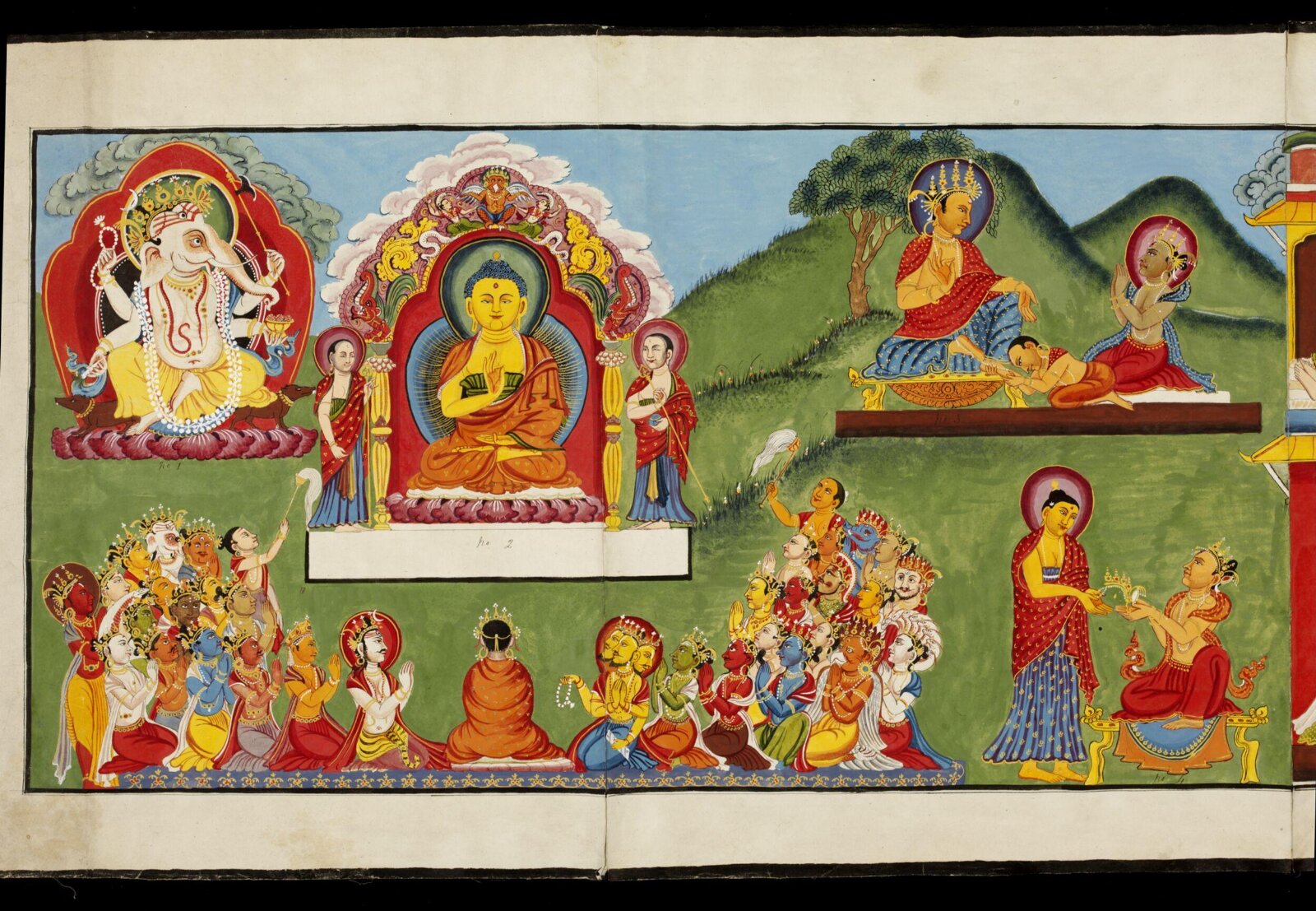 Scroll painting, ca. 1850-1870