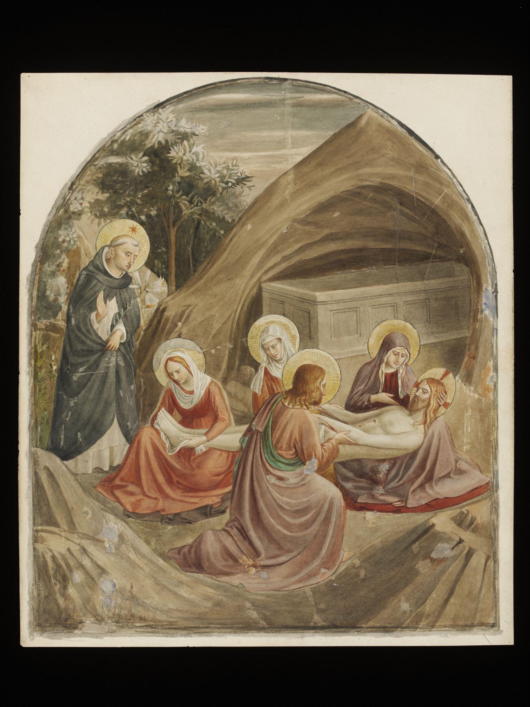 Copy after The Entombment (Lamentation over the Dead Christ), Fra Angelico in the Museo di San Marco (Florence), Fra Angelico, 1889