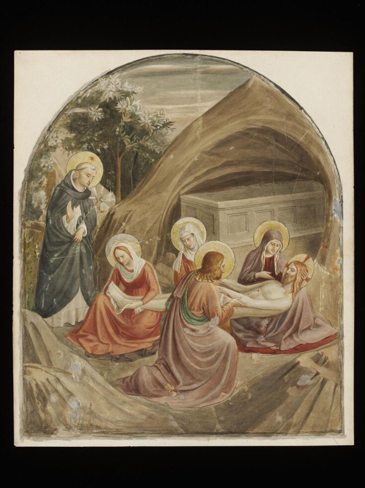 Copy after The Entombment (Lamentation over the Dead Christ), Fra Angelico in the Museo di San Marco (Florence) image