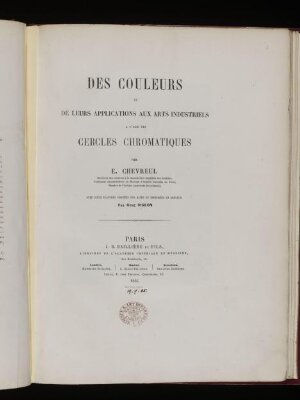 Des couleurs et de leurs applications aux arts industriels