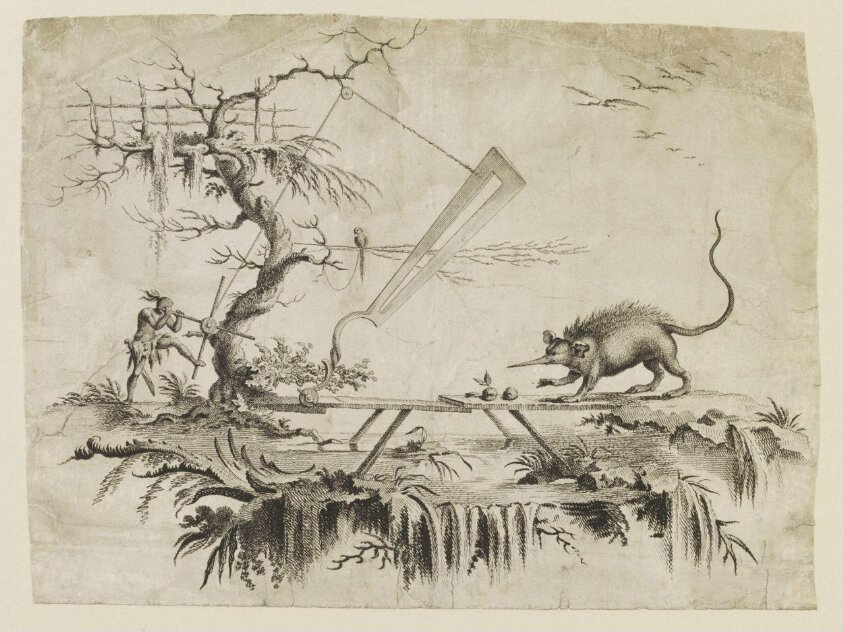 Raccolta delle ... famoso viaggio dalla Terra alla Luna (1766-72) by Raffaello Sanzio Morghen