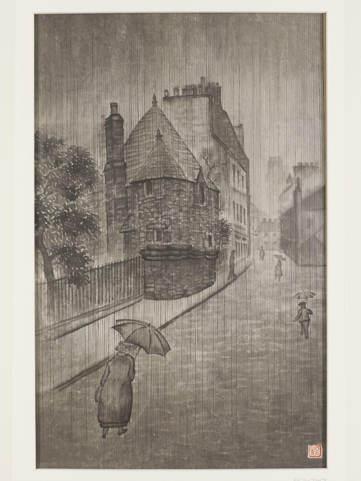 Queen Mary's " Bath in the rain", 1947