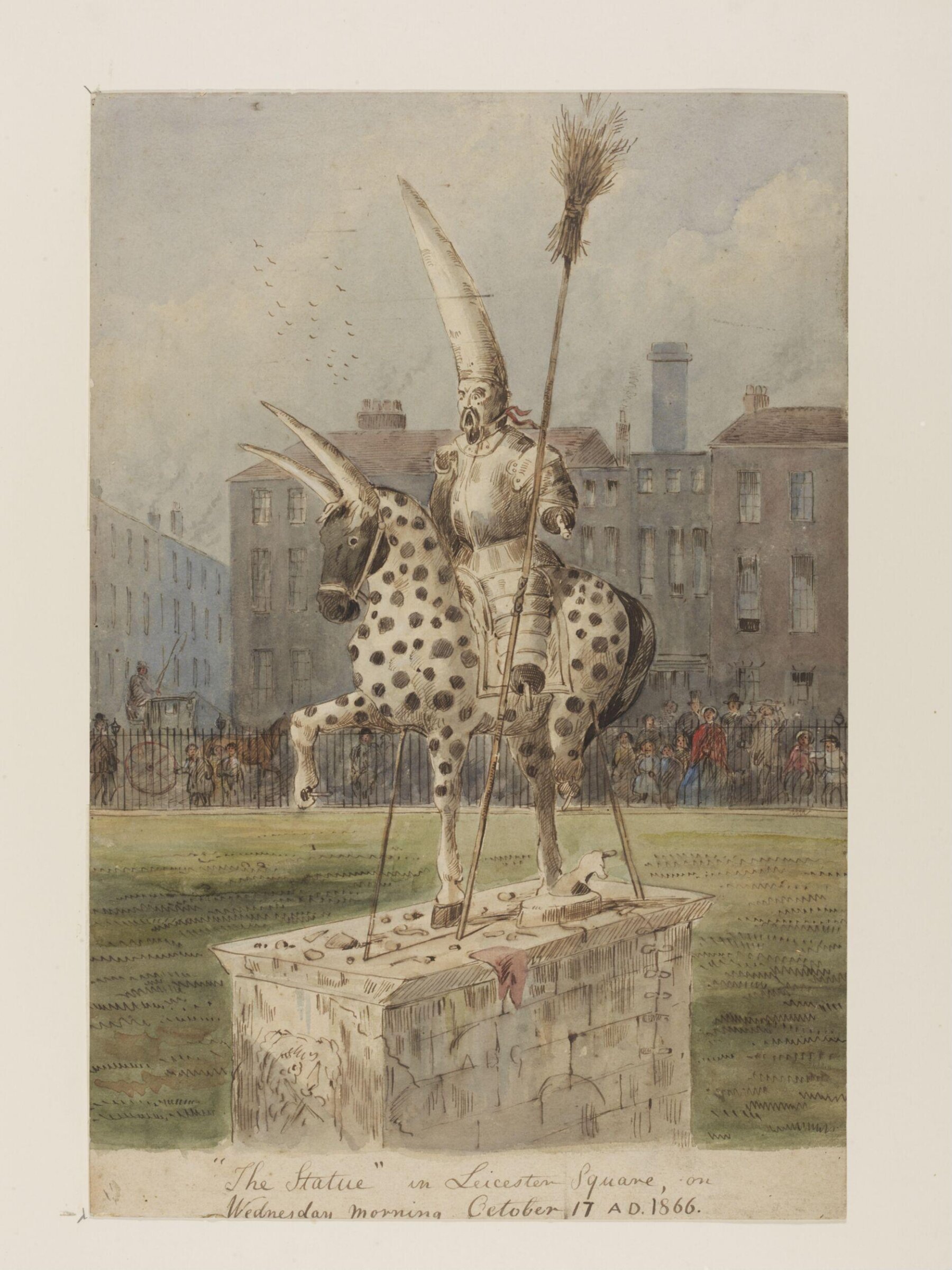 The Statue, Ernest Griset, 1866