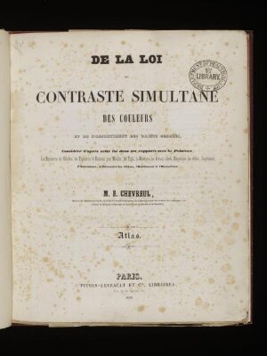 De la loi du contraste simultané des couleurs