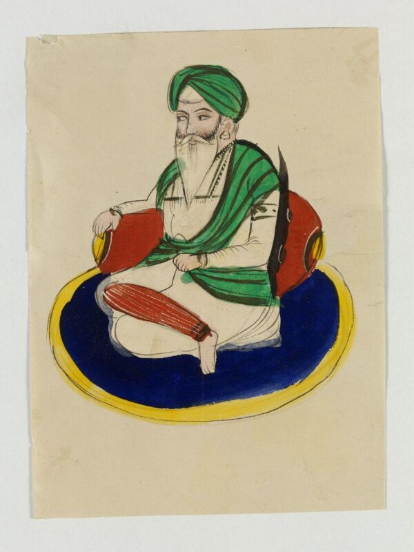 One of five drawings of Sikh heroes
