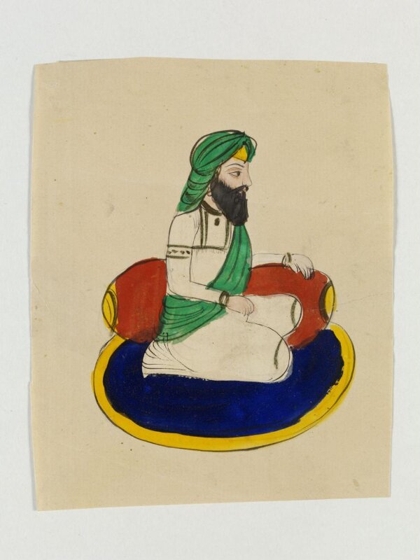 One of five drawings of Sikh heroes