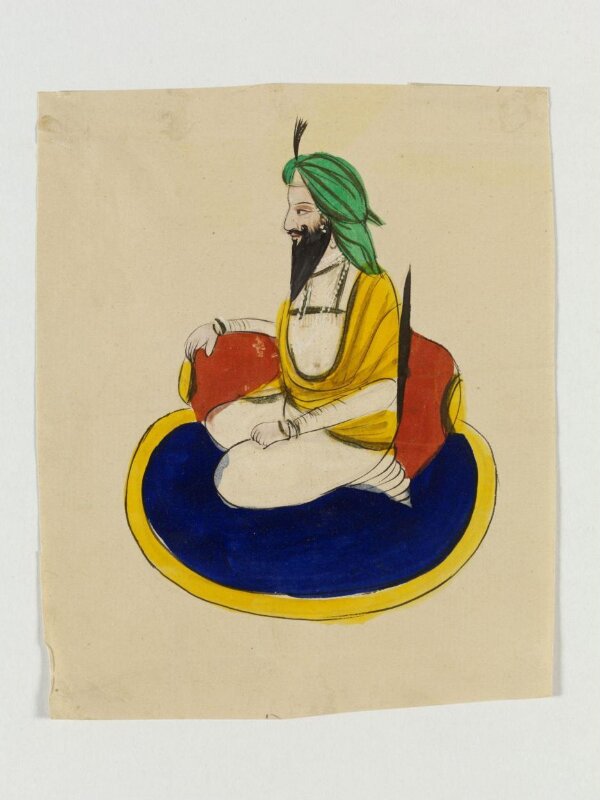 One of five drawings of Sikh heroes