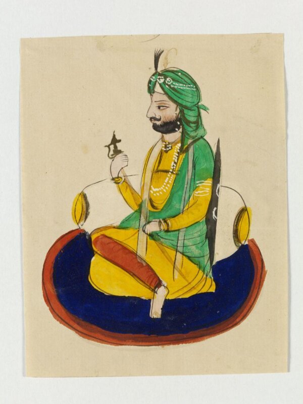 One of five drawings of Sikh heroes