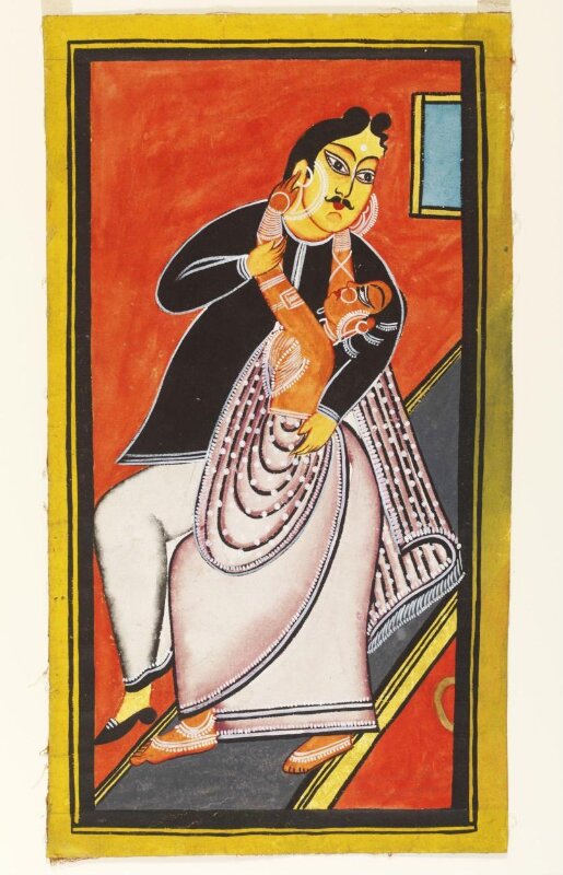 A babu and bibi embracing