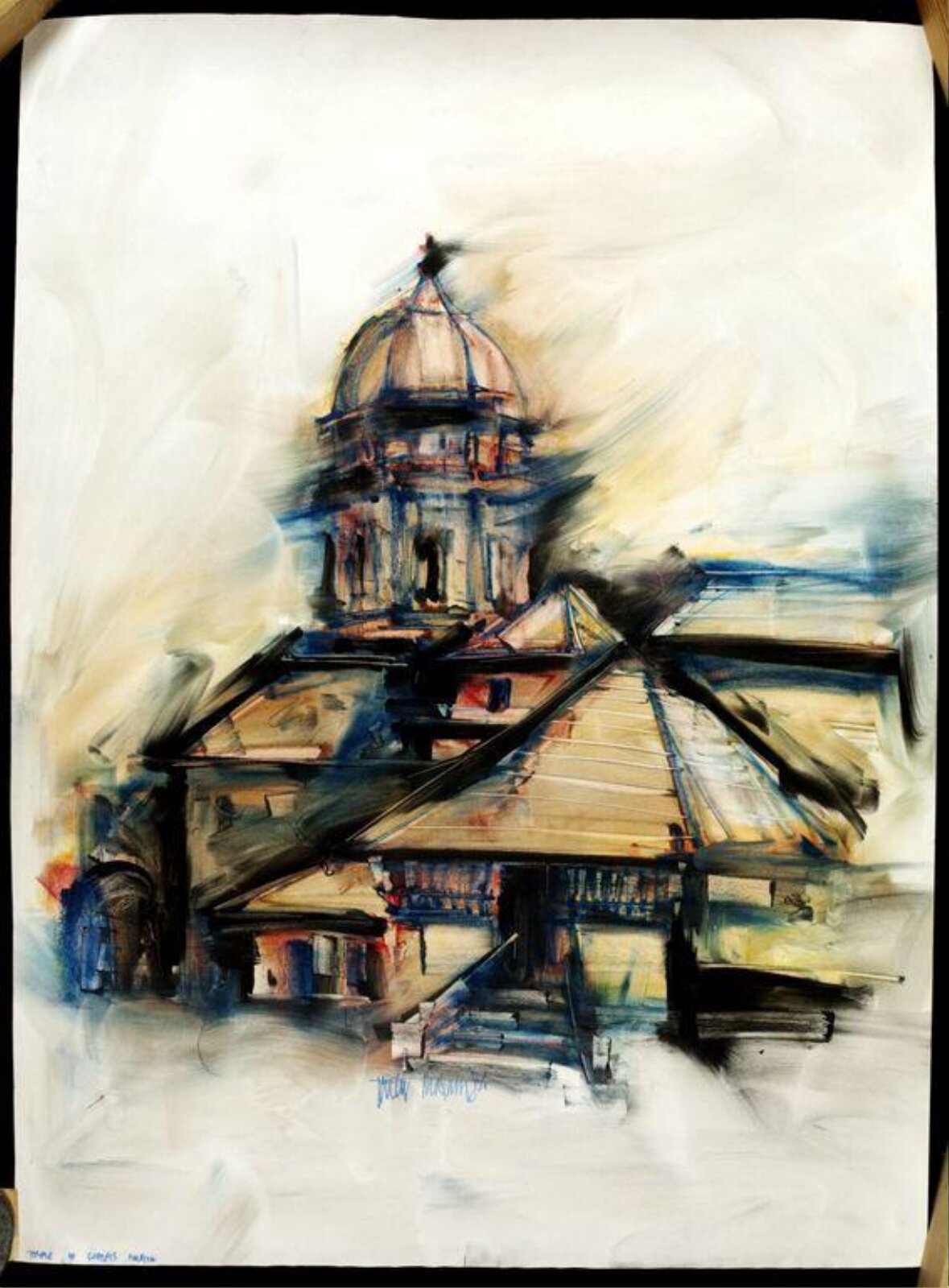 Painting, Thotta Tharani, 1984
