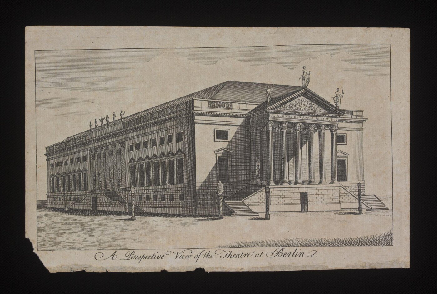 Unknown, A Perspective View of the Theatre at Berlin