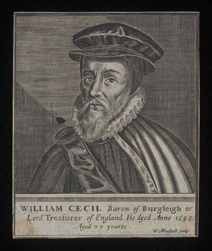 Portrait of William Cecil, Baron of Burleigh and Lord Treasurer of England, Harry Beard Collection top image