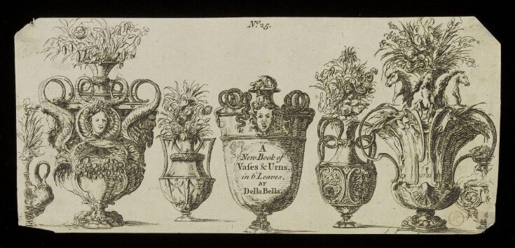 A New Book of Vases & Urns, in 6 Leaves, by Della Bella top image