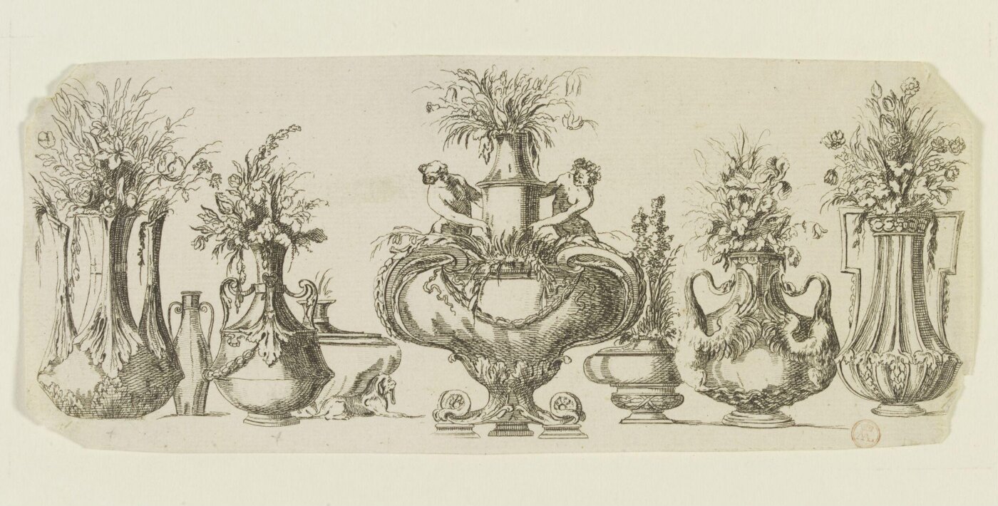 Stefano della Bella, A New Book of Vases & Urns, in 6 Leaves, by Della Bella