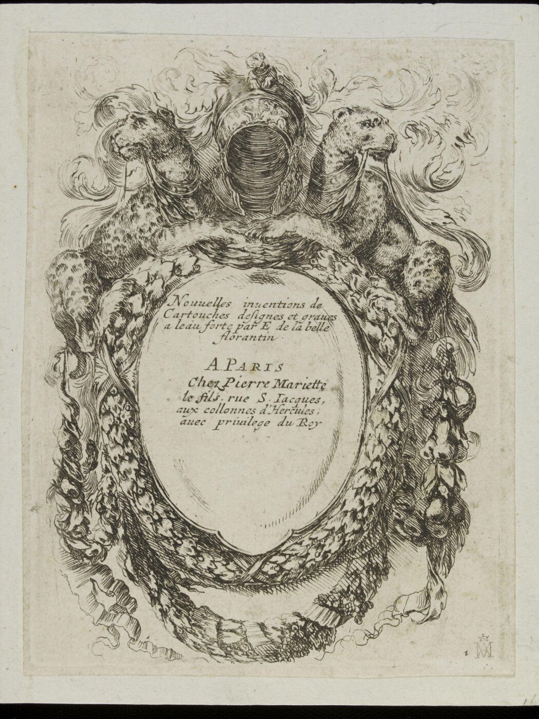 stefano della bella, Nouvelles inventions de Cartouches