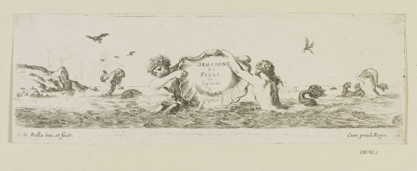 Stefano della Bella, Ornamenti di fregi e fogliami