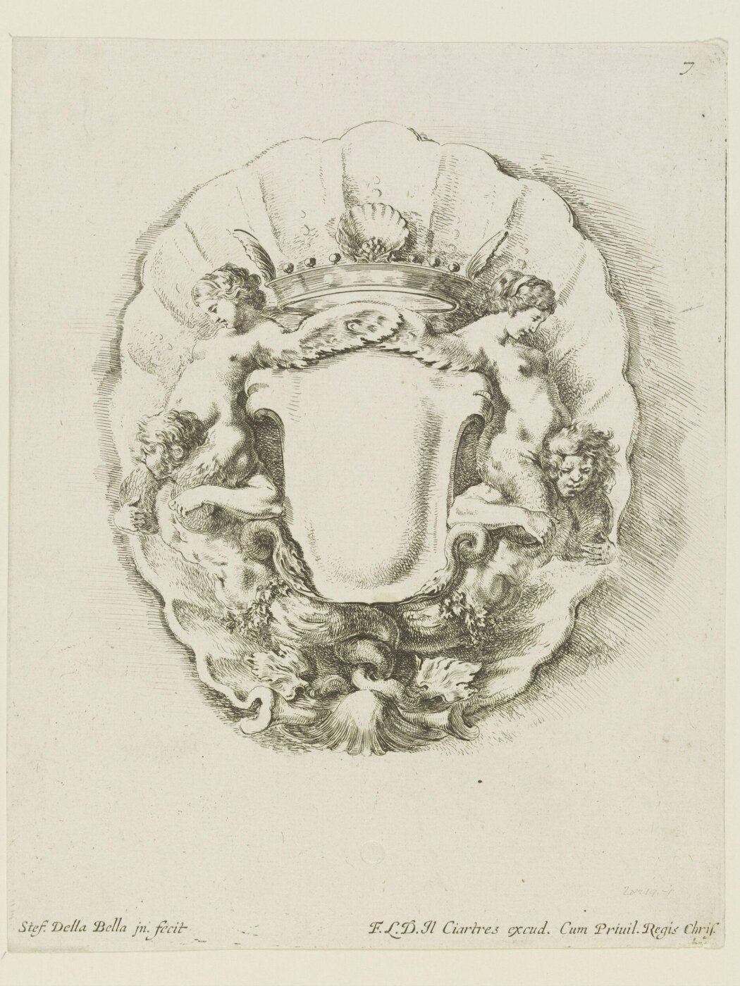 Stefano della Bella, Raccolta di varii cappriccii et nove inventioni di cartelle et ornamenti