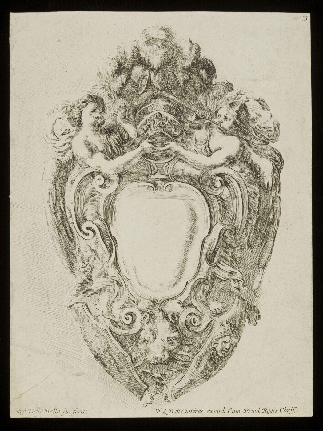 Stefano della Bella, Raccolta di varii cappriccii et nove inventioni di cartelle et ornamenti