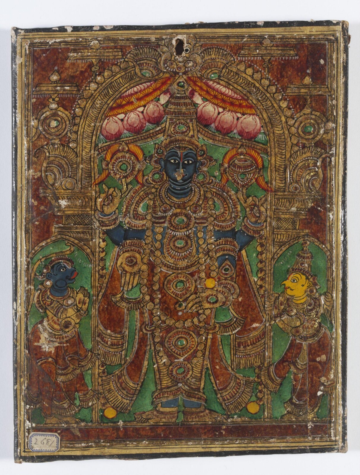 Vishnu, Garuda and Hanuman, ca. 1830 - ca. 1850