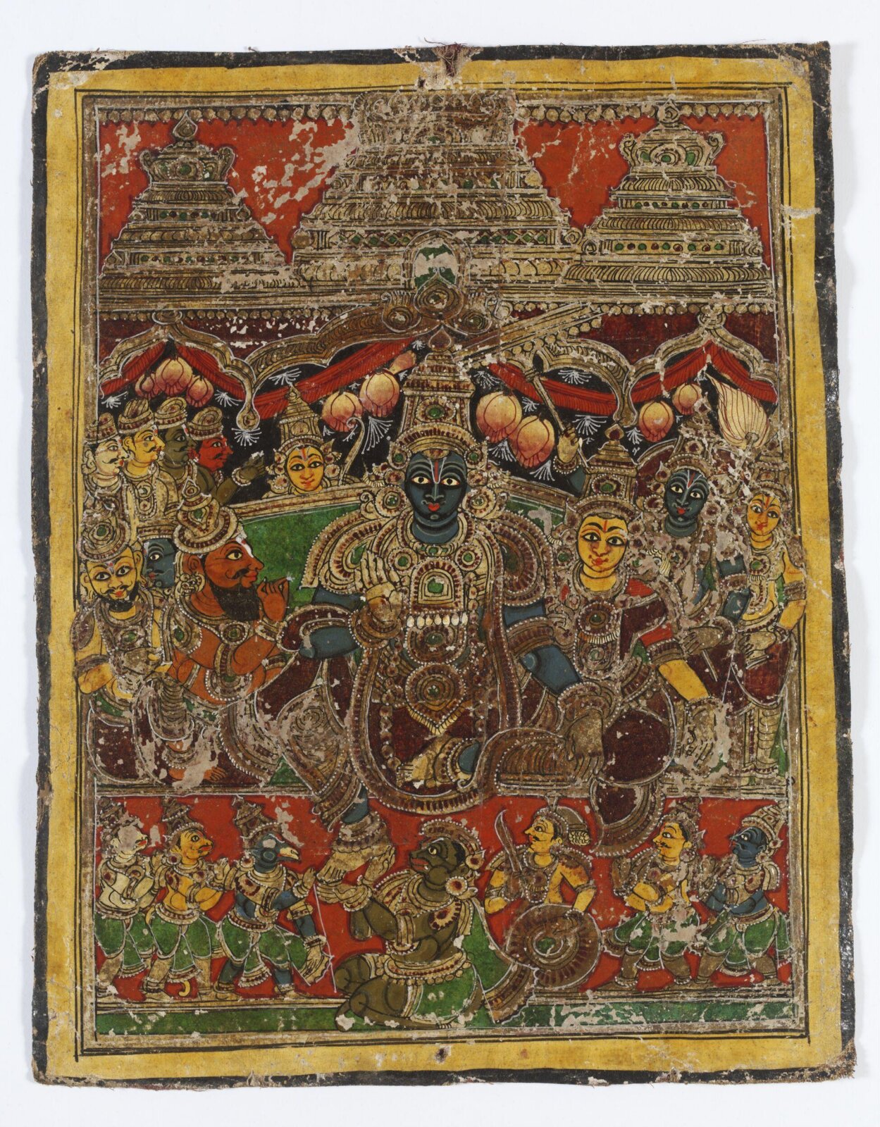Vishnu, Garuda and Hanuman, ca. 1830 - ca. 1850