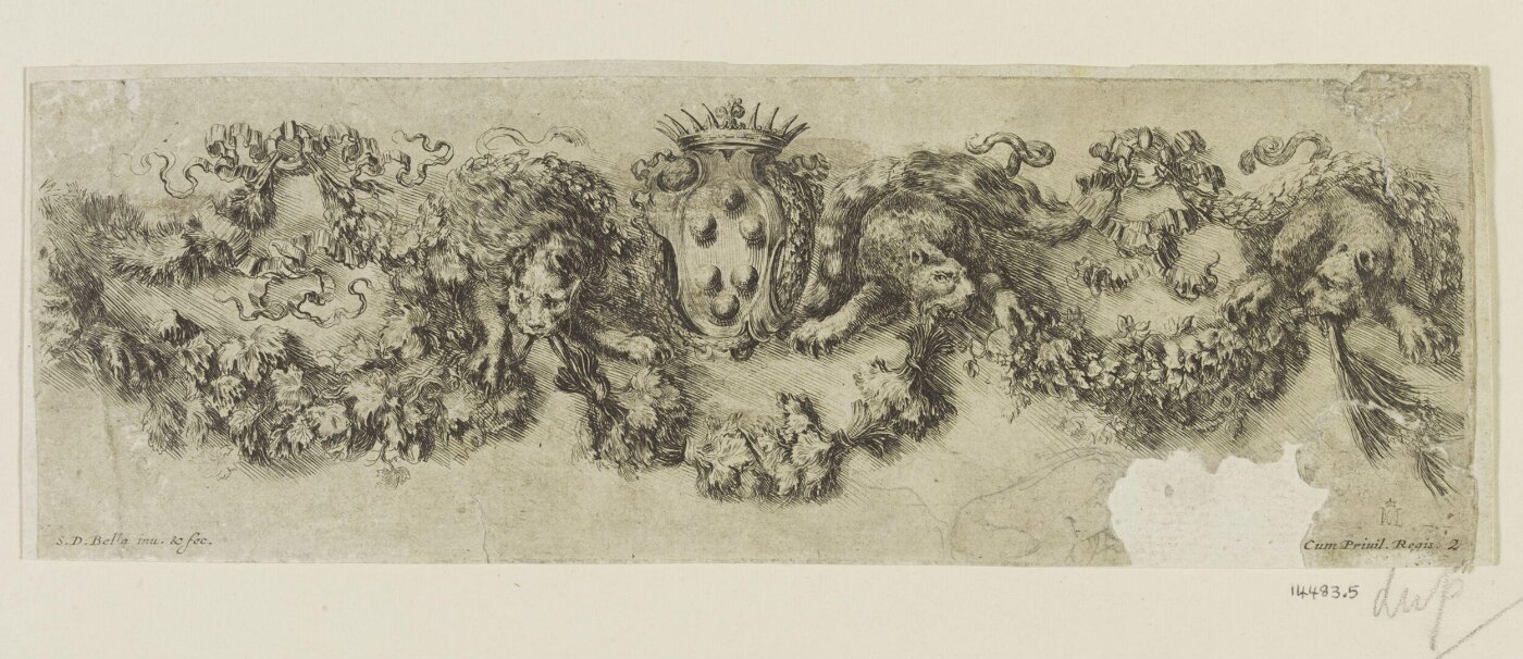 Stefano della Bella, Ornamenti di fregi e fogliami