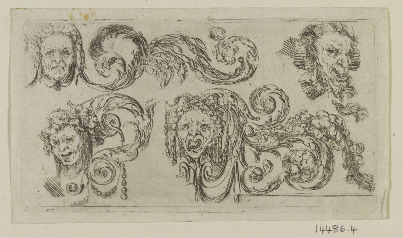 Stefano della Bella, Frises, feuillages et grotesques