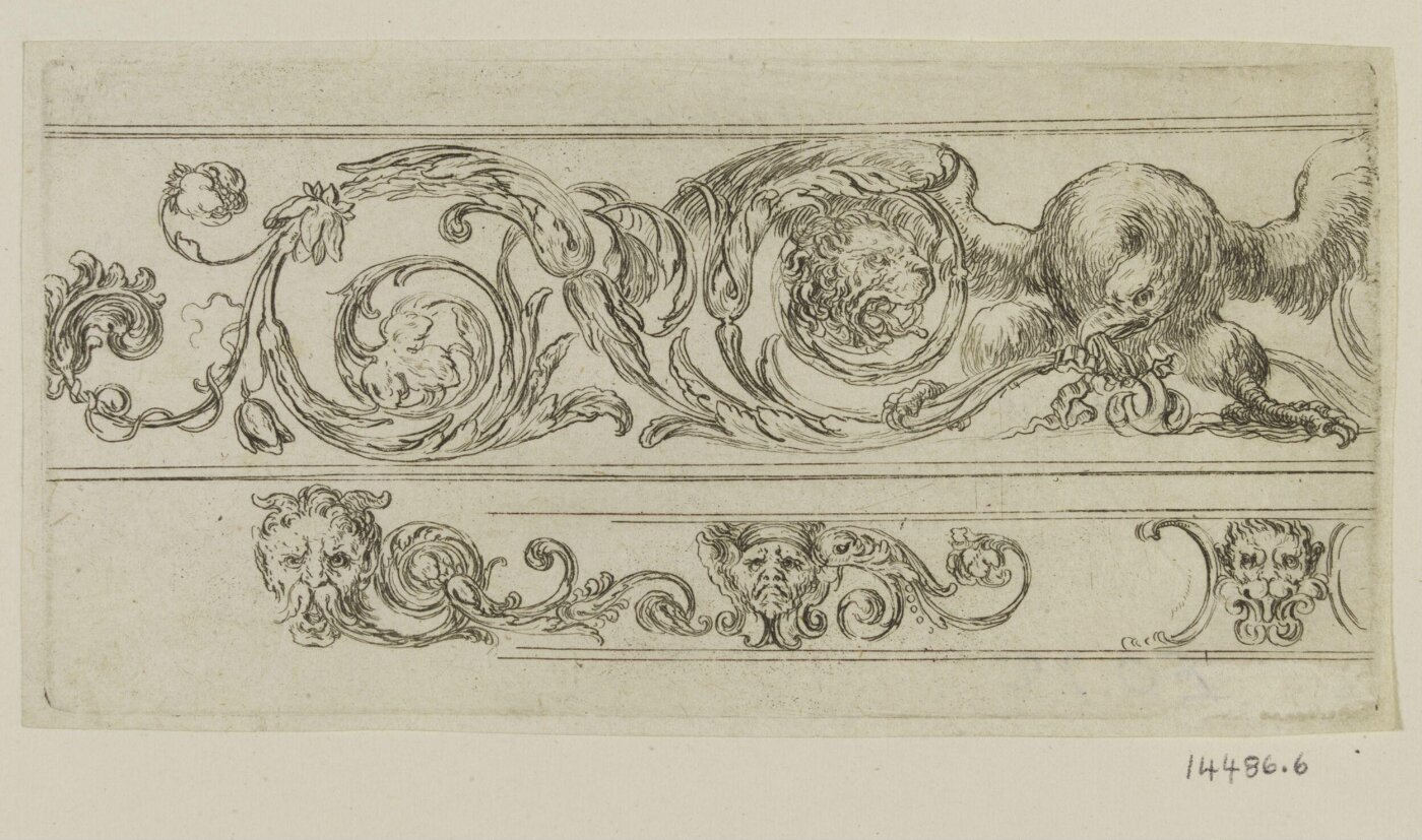 Stefano della Bella, Frises, feuillages et grotesques