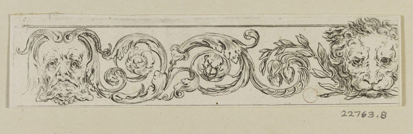 Stefano della Bella, Frises, feuillages et grotesques