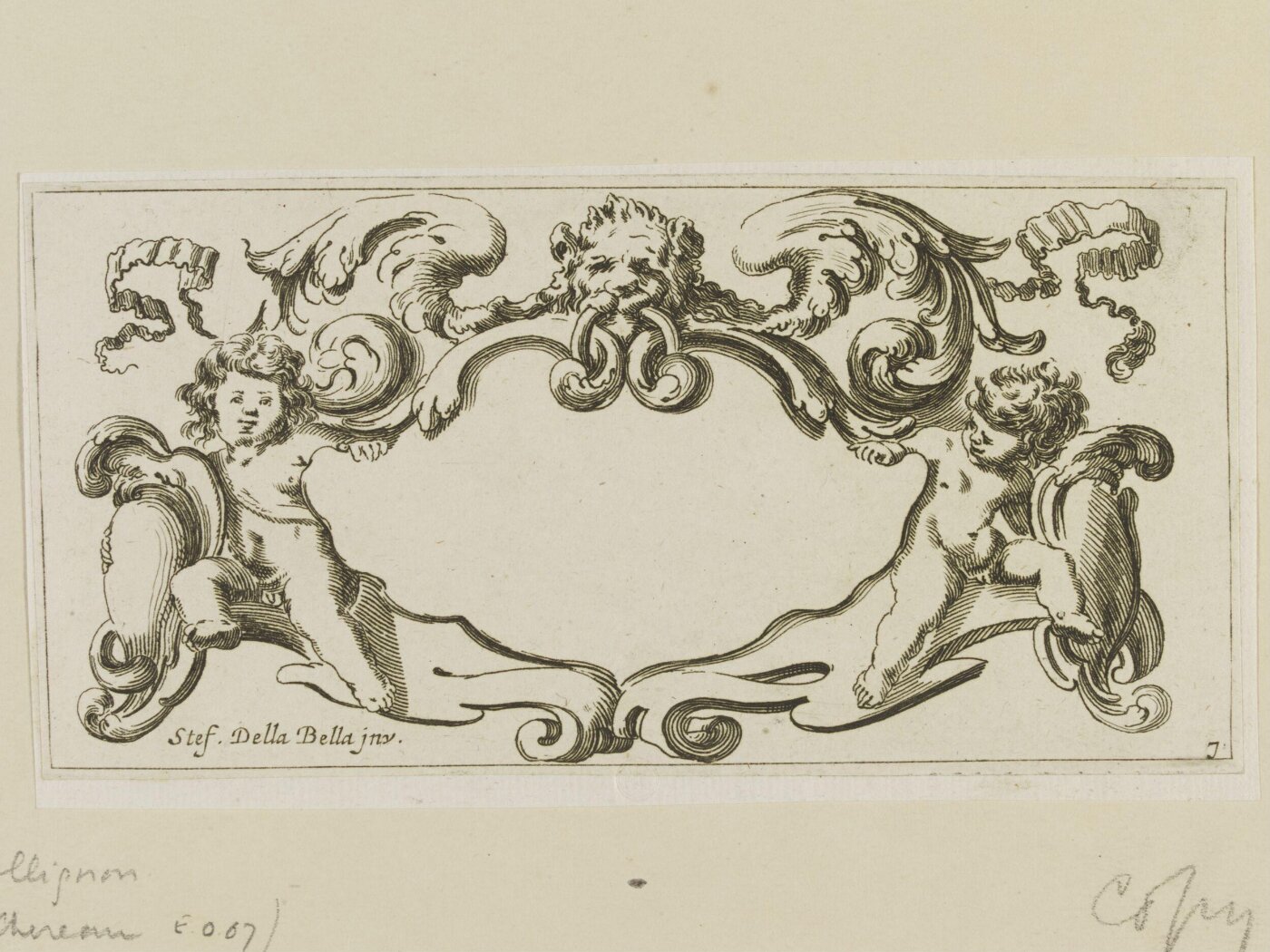 Stefano della Bella, Recueil de douze cartouches