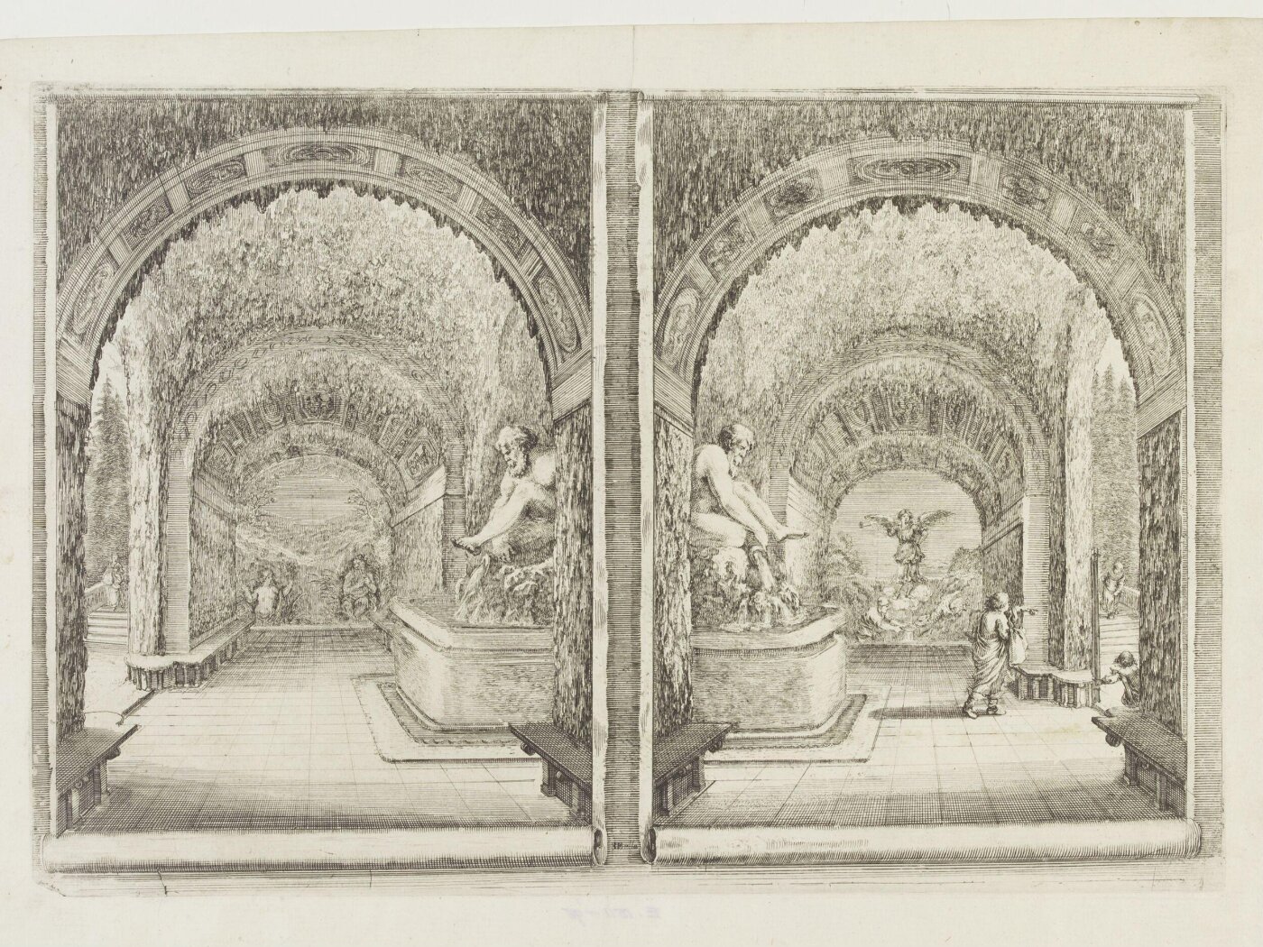 Stefano della Bella, Vues de la villa de Pratolino