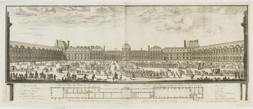 Veue Palais des Tuileries  by Carel Allard