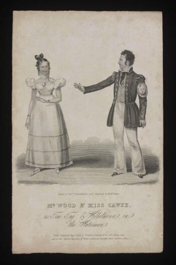 Mr. Wood & Miss Cawse as Tom Tug and Wilhelmina in The Waterman