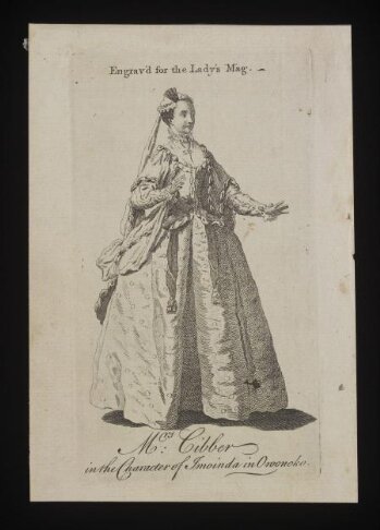 Mrs Cibber in the character of Imoinda in Oroonoko