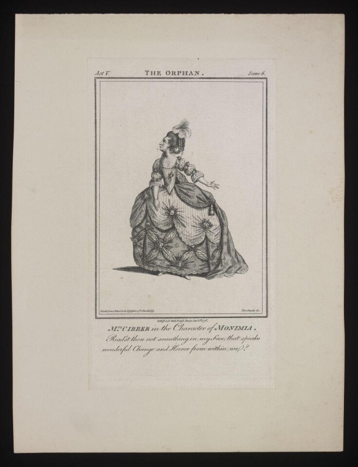 Mrs. Cibber in the Character of Monimia image