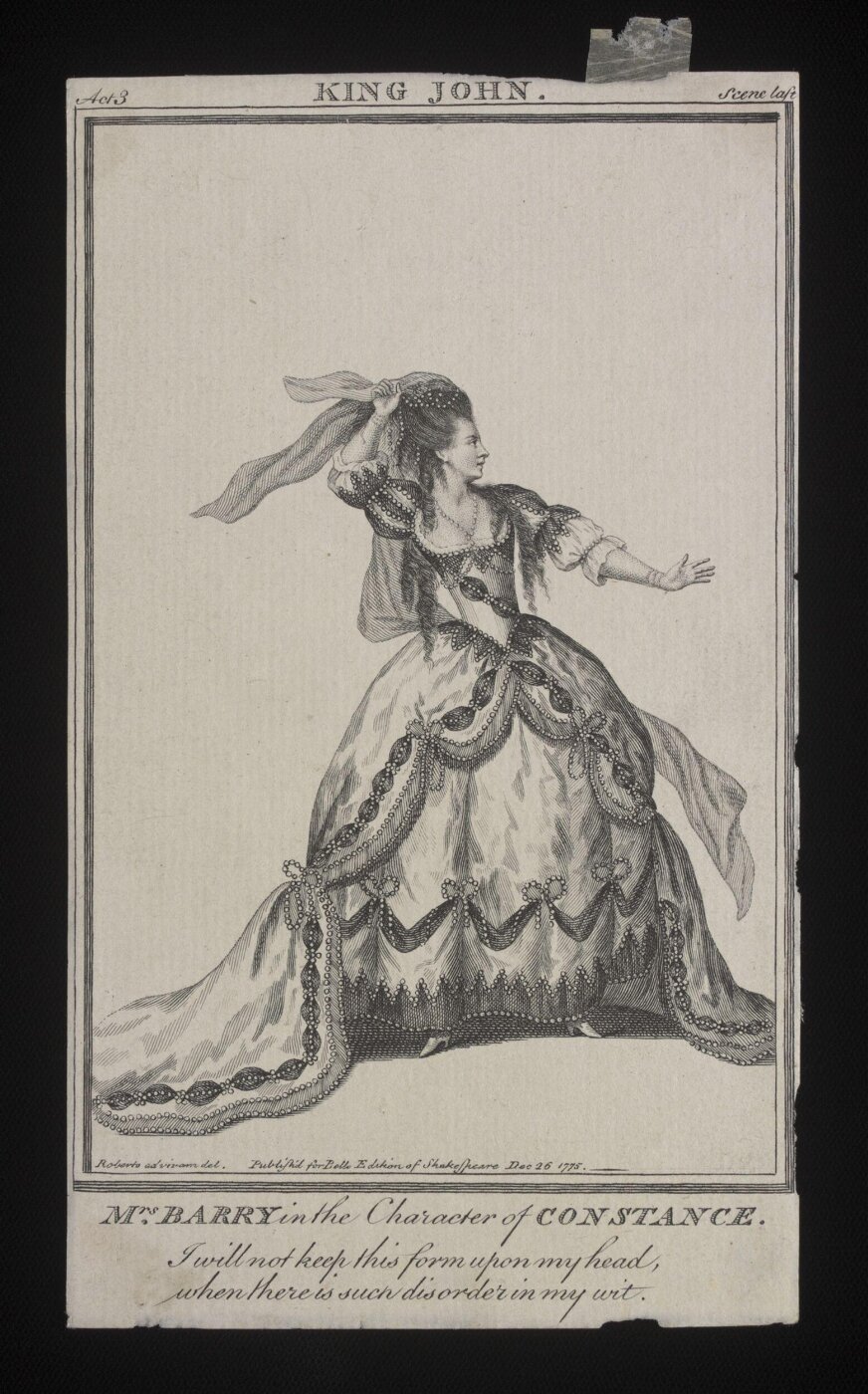 James Roberts, Mrs. Barry in the Character of Constance