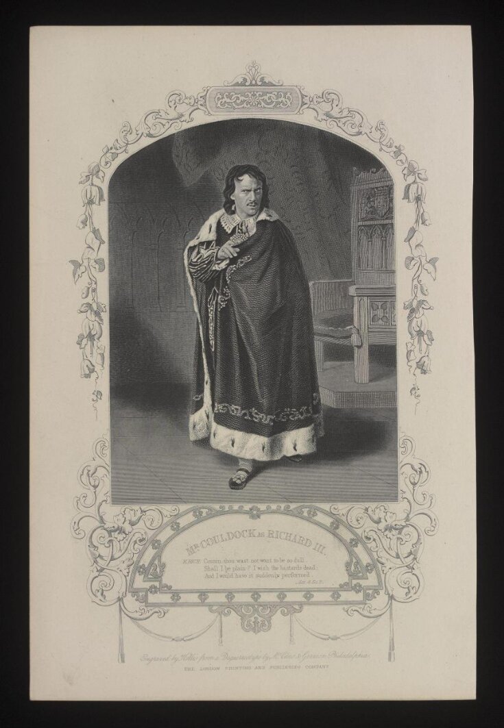 Mr.Couldock as Richard III image