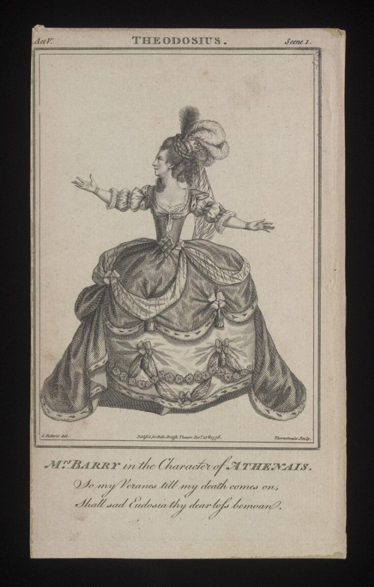 Mrs. Barry in the Character of Athenais image