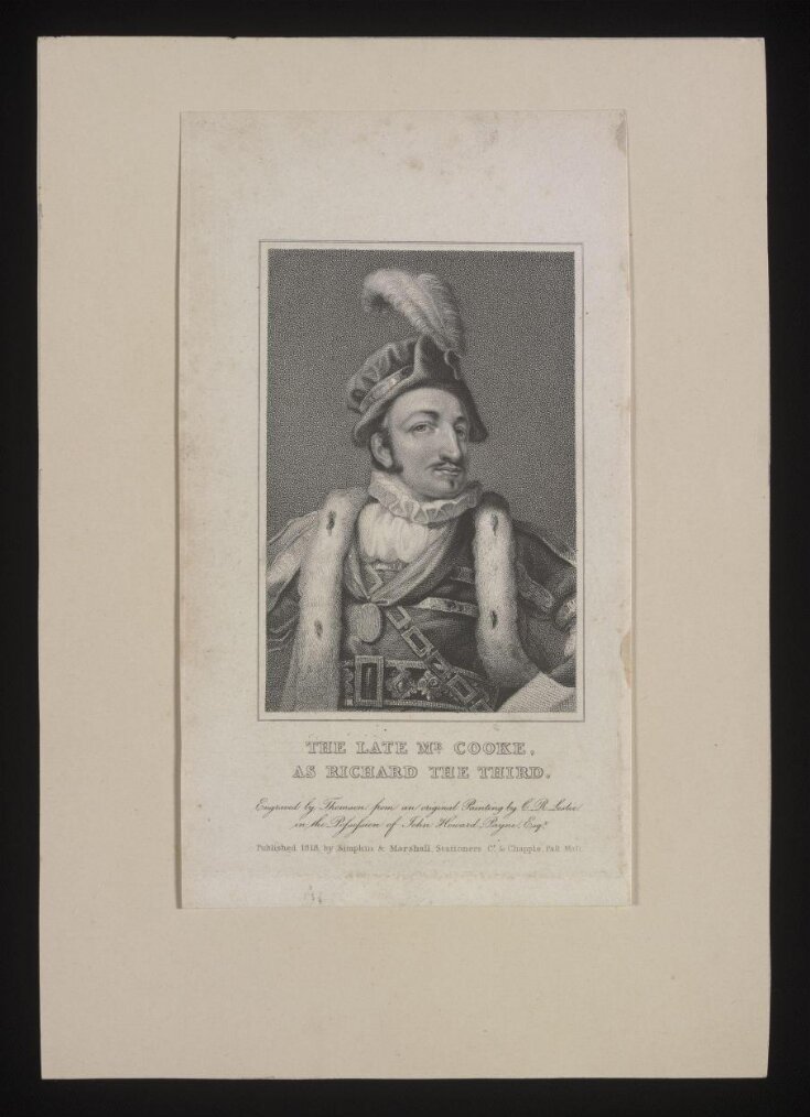 The Late Mr Cooke as Richard the Third top image