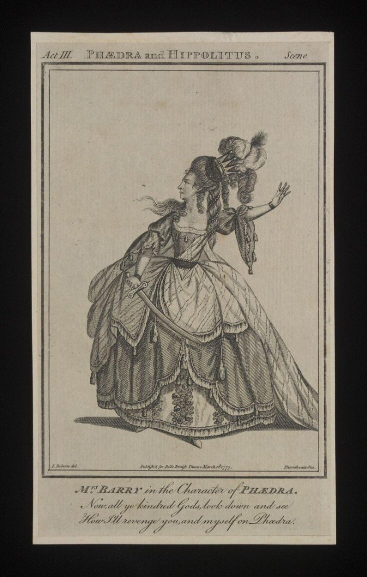 Mrs. Barry in the Character of Phaedra image