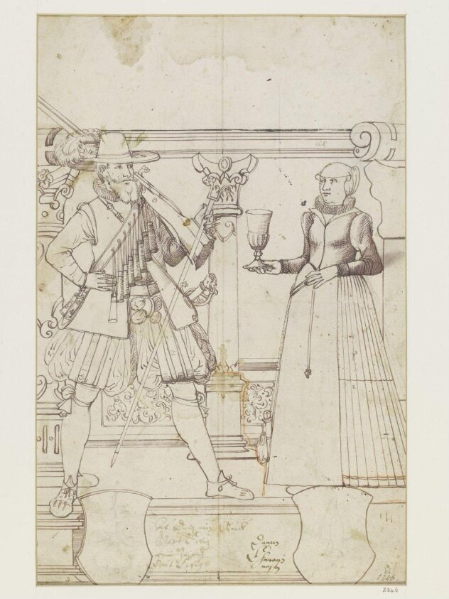 Stained glass design (late 16th century) by Melchior Meier