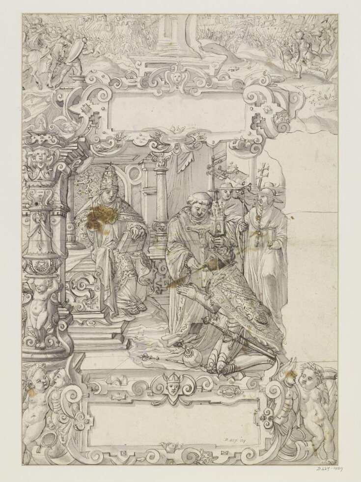 Henry VII, Holy Roman Emperor, receiving Sacrament in the presence of a Pope top image
