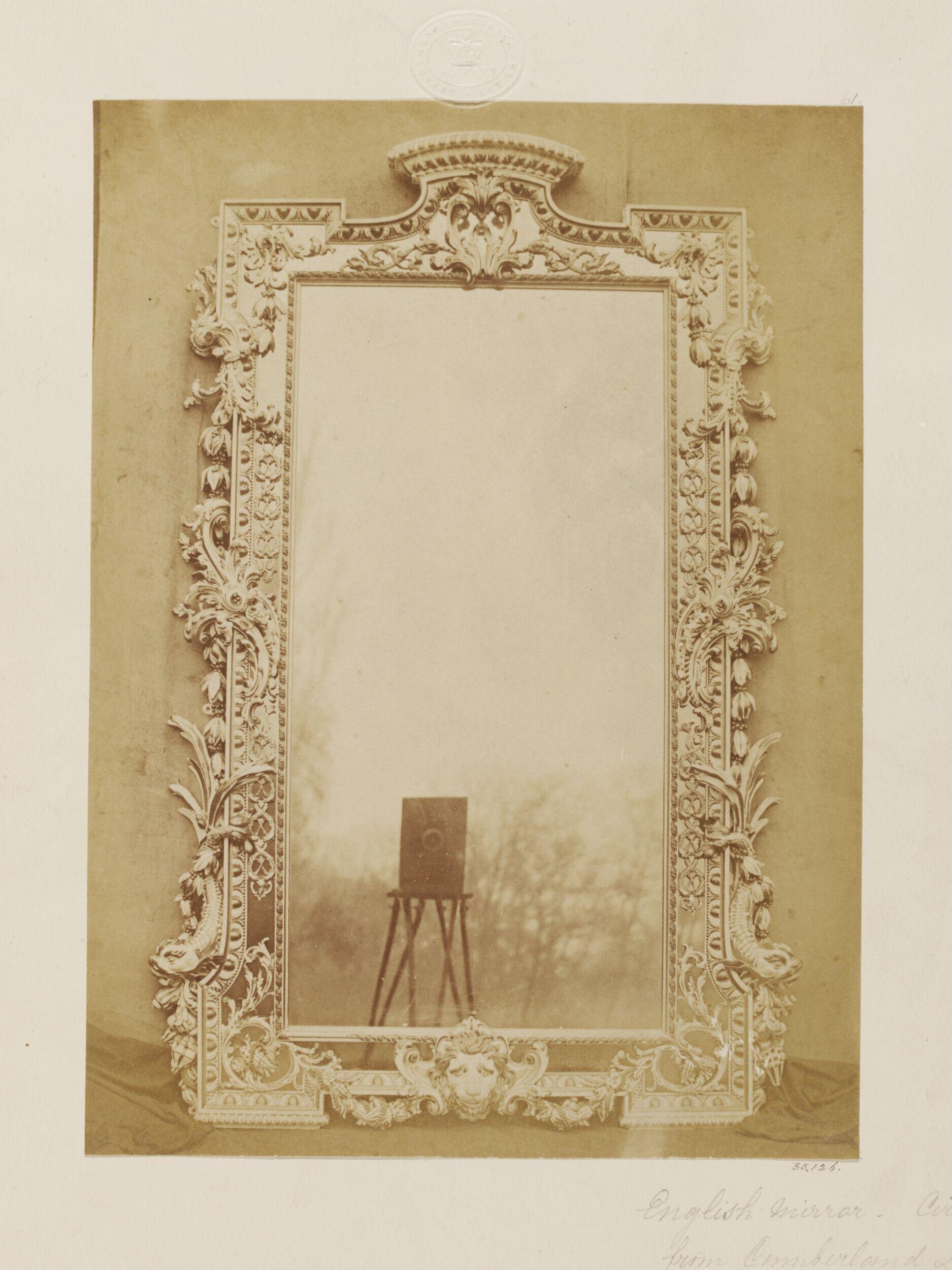 English Mirror, ca. 1730 from Cumberland Lodge.  Windsor Forest