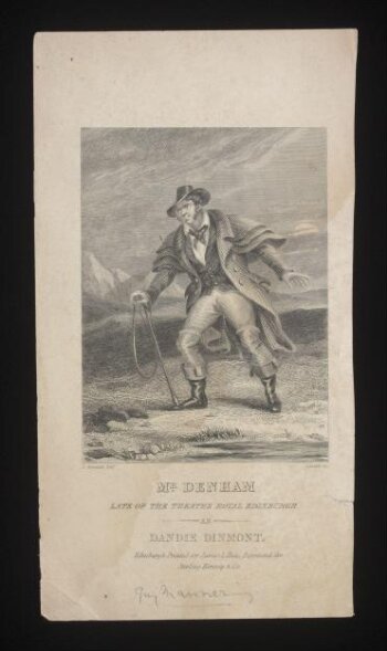 Mr. Denham late of the Theatre Royal Edinburgh as Dandie Dinmont