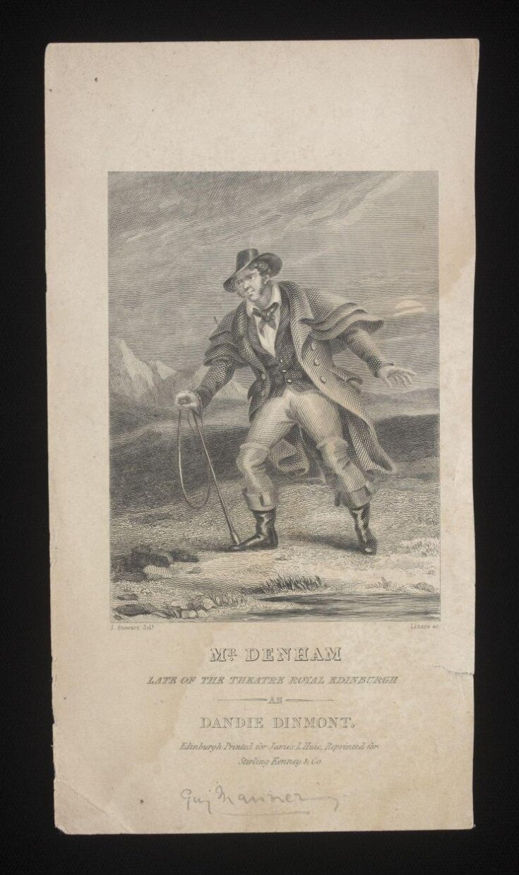 Mr. Denham late of the Theatre Royal Edinburgh as Dandie Dinmont image