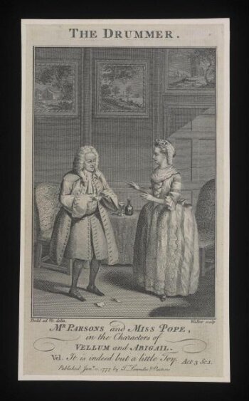 Mr Parson and Miss Pope in the Characters of Vellum and Abigail