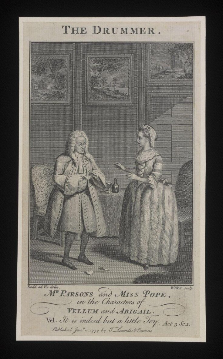 Mr Parson and Miss Pope in the Characters of Vellum and Abigail top image