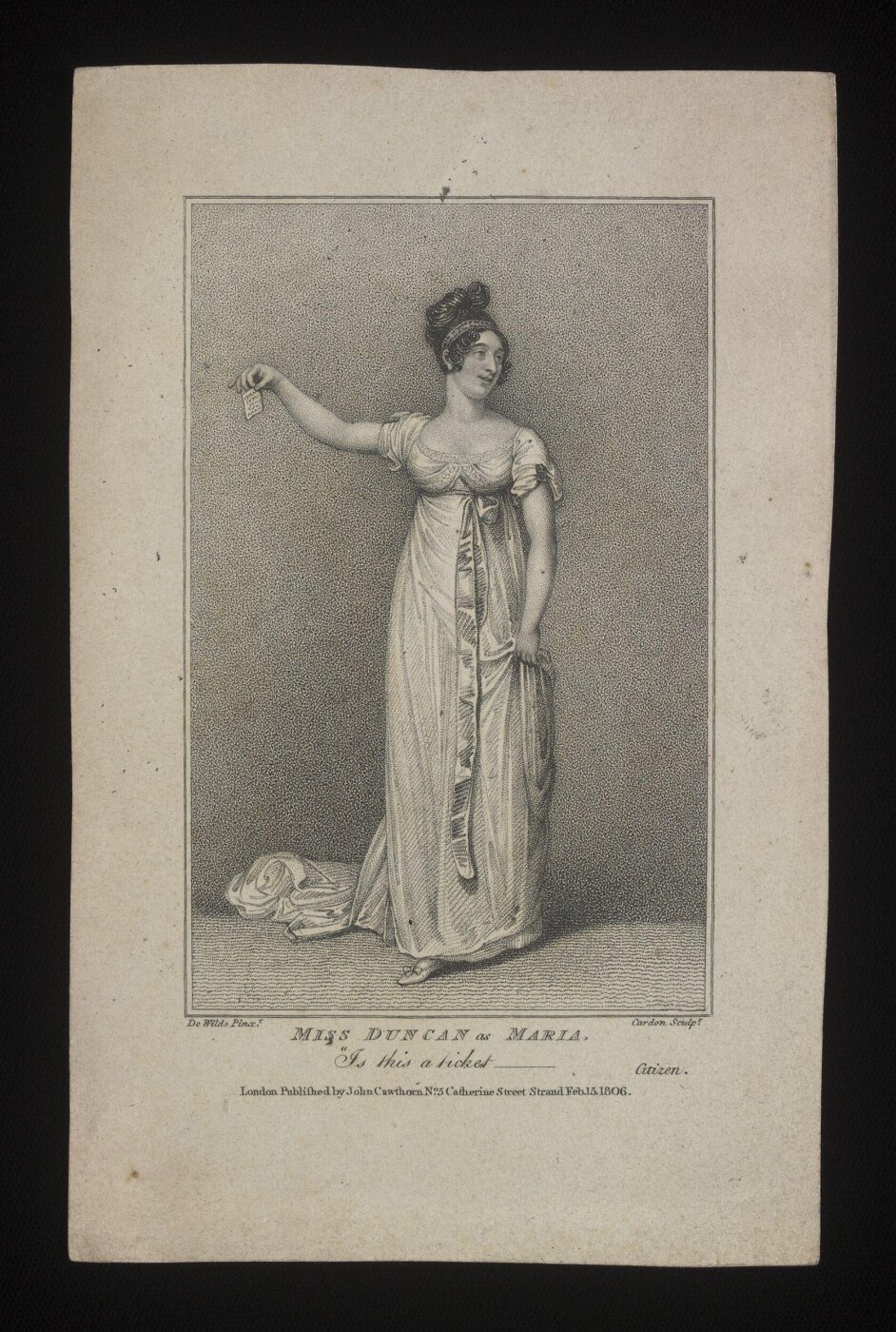 Samuel De Wilde, Miss Duncan as Maria